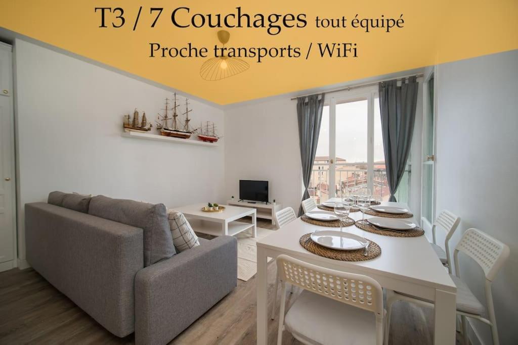 Fully Equipped Apartment Balcony Sleeps 7 Wifi Marselha Exterior foto